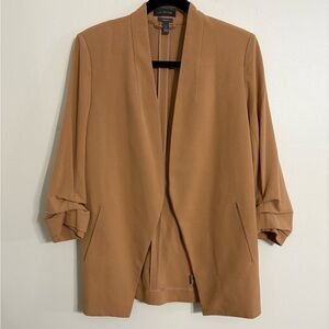 The Limited The Lexie Camel long Women's Open front Blazer Size 2